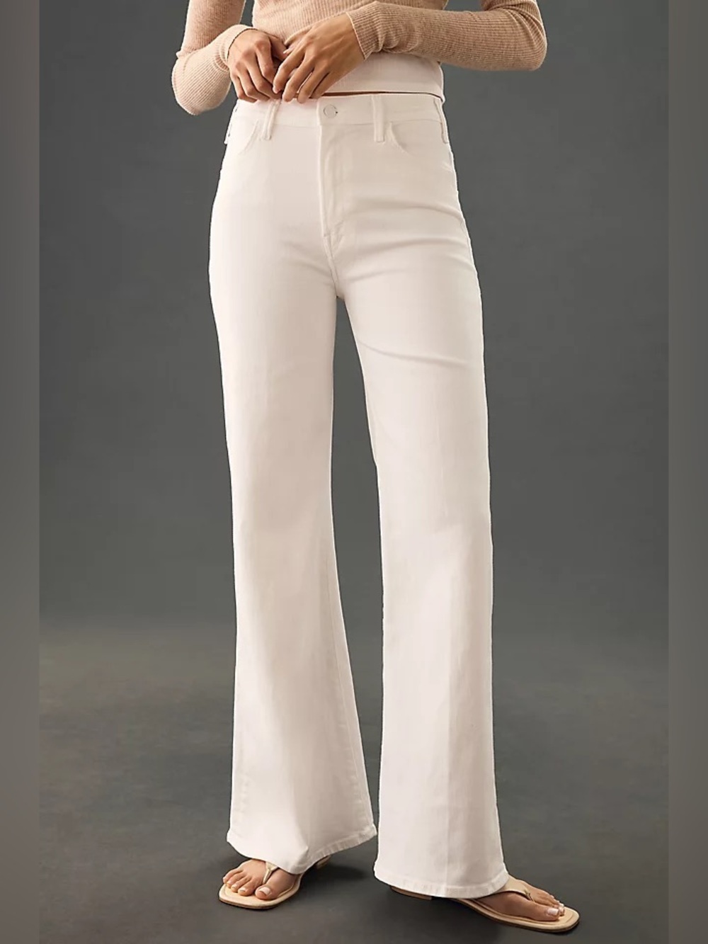 Mother NEW The Hustler Roller Skimp Wide Leg Jeans Fairest of Them All - Picture 10 of 11
